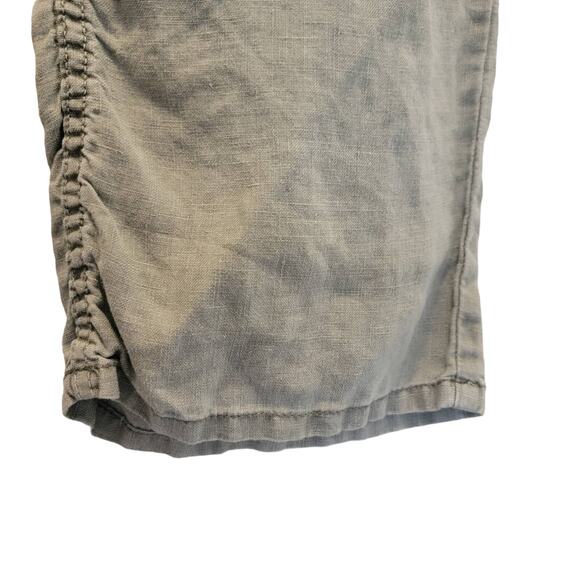 Black and Brown Linen Pants 38x32 Grey Zipper Pockets #125 - Picture 7 of 10